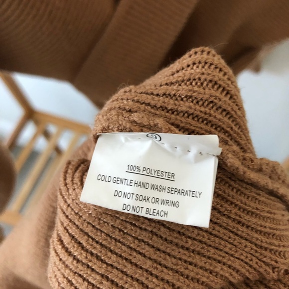 Selfie Leslie Beige Cameo Batwing Knit Midi Dress - Picture 7 of 7